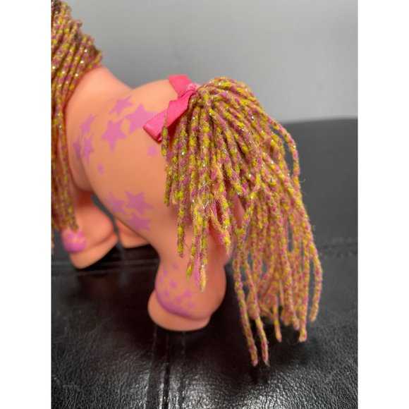 1992 Hasbro Cabbage Patch Kids Crimp N Curl Unicorn Pony Pink Stars 6.5” READ - Picture 9 of 11